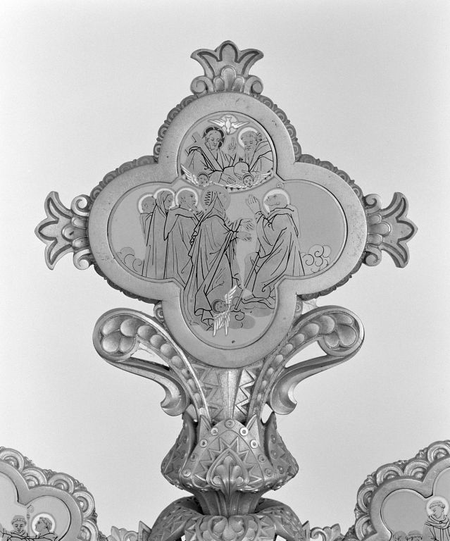 Détail, médaillon de la gloire : apothéose de saint Bernard