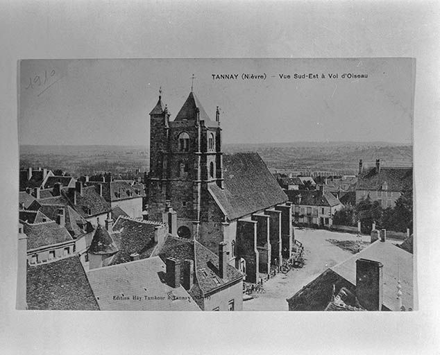 Vue d'ensemble. Carte postale ancienne datée 1910.