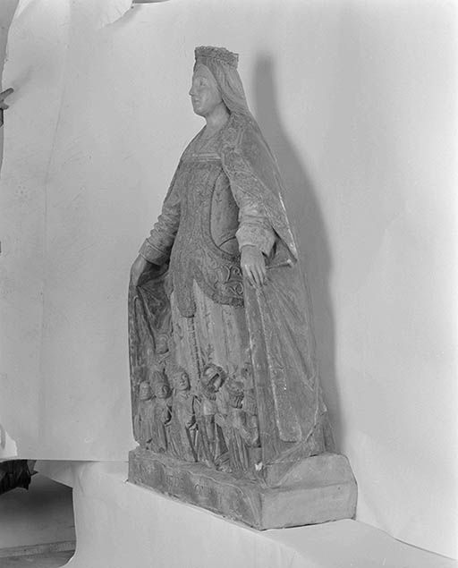 Groupe sculpté : Vierge de Miséricorde dite Notre-Dame du réconfort