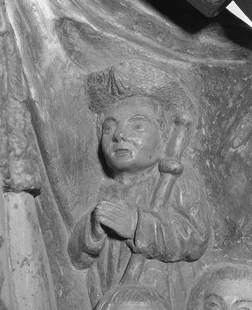 Détail : pélerin de Saint Jacques.