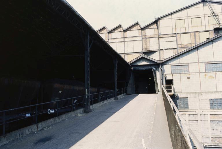 La rampe d'accès au lavoir des Chavannes.