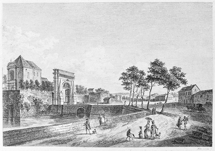 Porte et faubourg Saint-Nicolas. 1779.