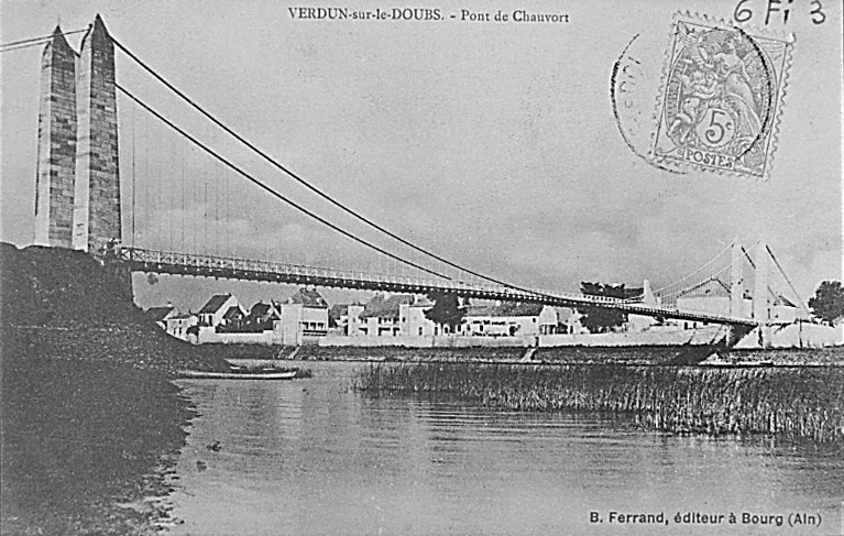 Carte postale ancienne, B. Ferrand éd. à Bourg (A.D. 71 : 6 Fi 3).