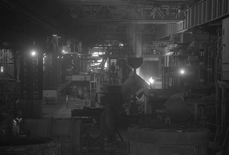 La halle de coulée.