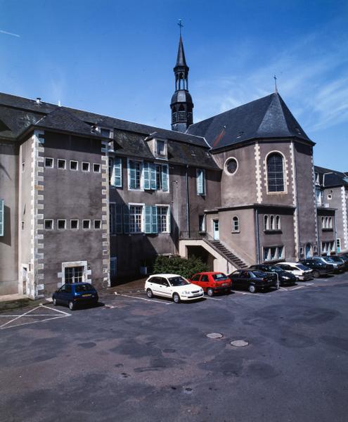Façade postérieure : chevet de la chapelle.