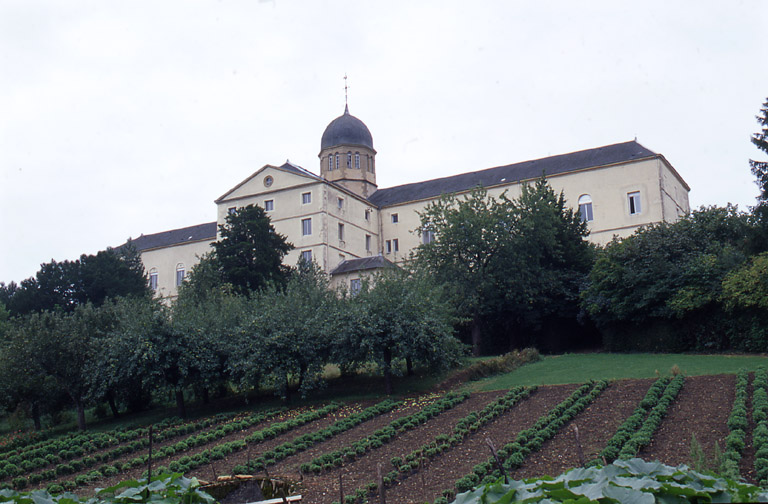 Façade postérieure, vue d'ensemble.
