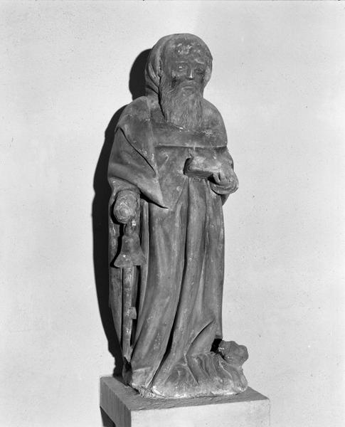 Groupe sculpté : saint Antoine