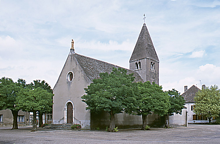 Façade et élévation droite.