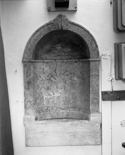 Lavabo de la sacristie.