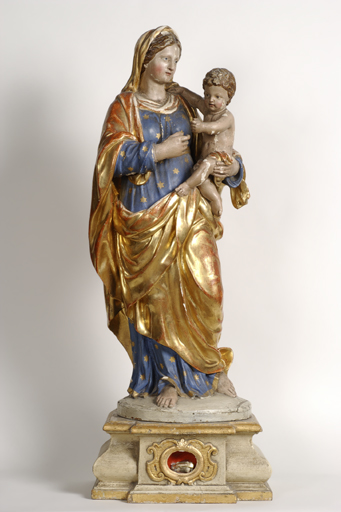 Statue-reliquaire : Vierge à l'Enfant