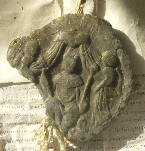 Manuscrit daté 1659, détail du sceau.