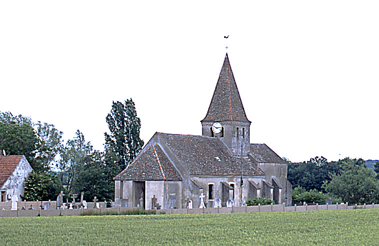 Vue d'ensemble : porche et élévation droite.