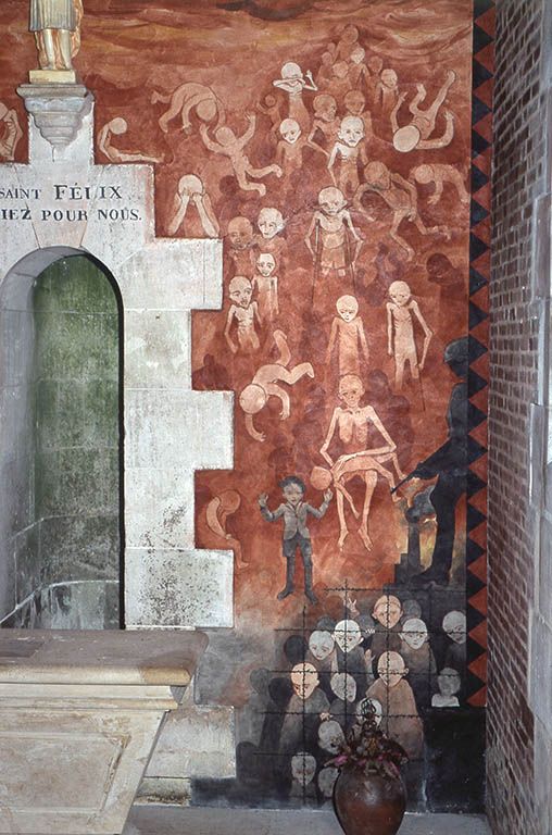 Vue de détail du décor : le massacre des Innocents
