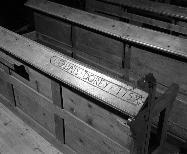 Banc : détail des inscriptions.