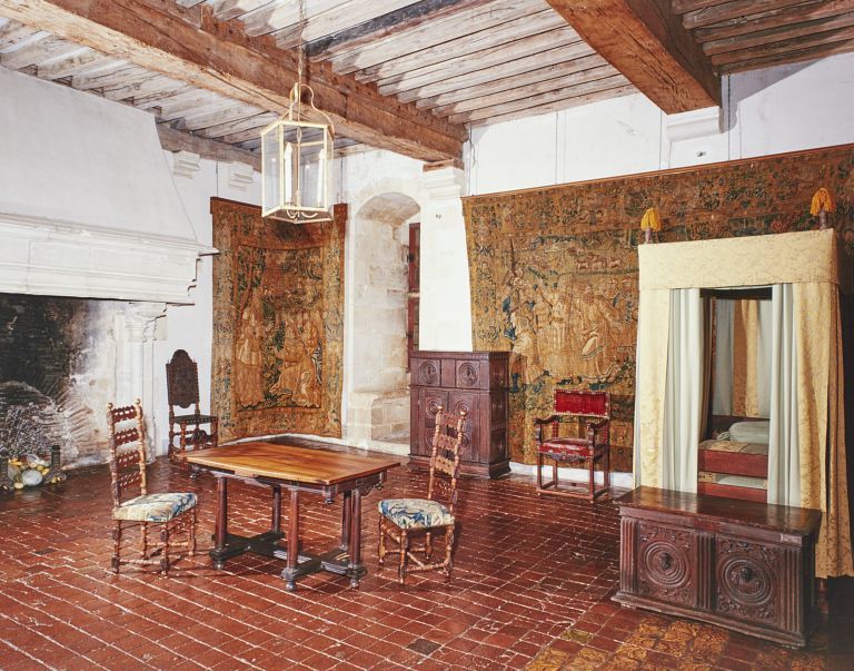 Logis principal, 1er étage, grande salle de l'appartement médiéval.