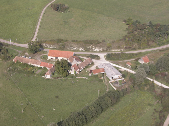 Vue aérienne du site de Parenche.