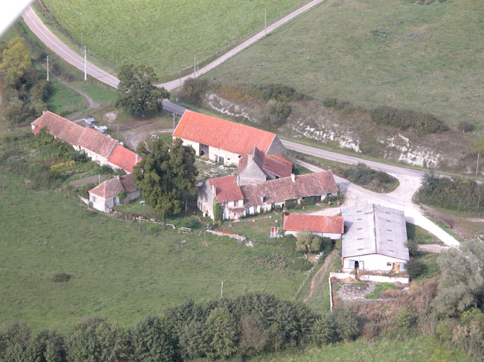 Vue aérienne du site de Parenche.
