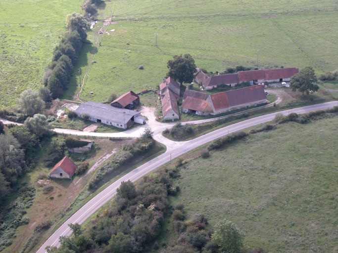 Vue aérienne du site de Parenche.