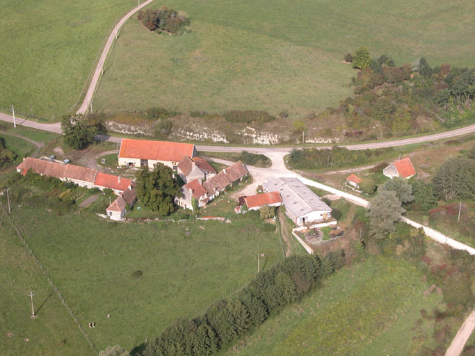 Vue aérienne du site de Parenche.