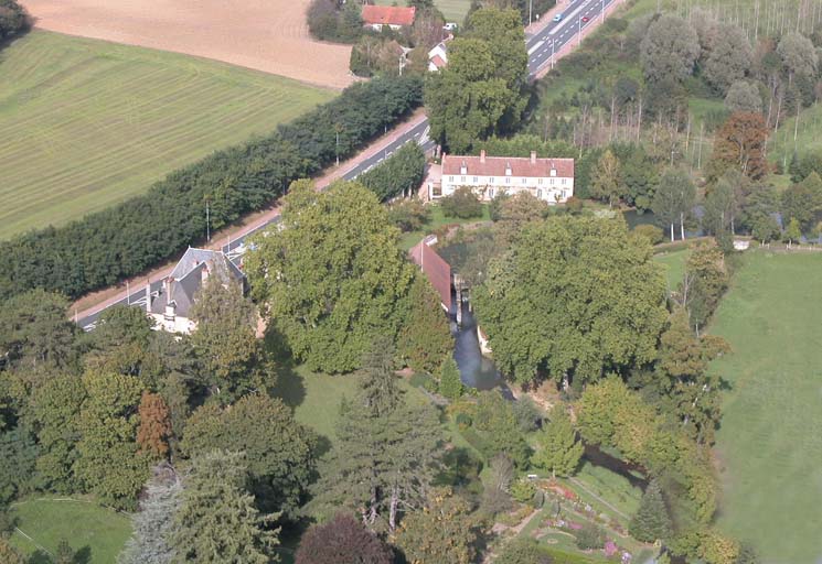 Vue aérienne du site.
