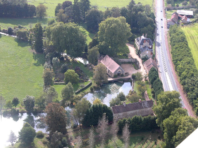 Vue aérienne du site.
