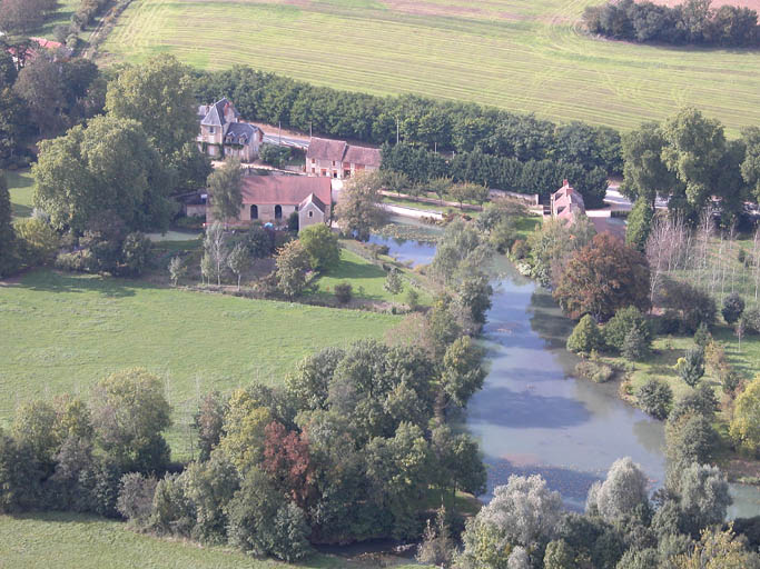 Vue aérienne du site.