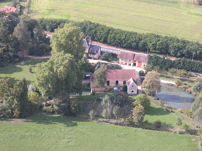 Vue aérienne du site.
