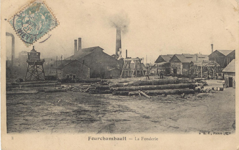 Fourchambault, la fonderie.