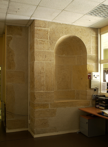 Niche à l'intérieur de l'actuel hall d'accueil.