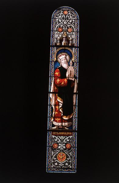 Verrière : saint Léopold, vue d'ensemble.