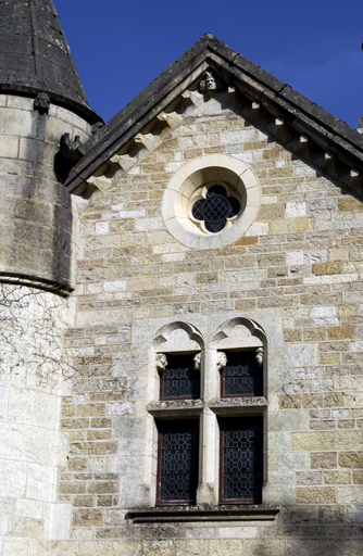 Aile en retour d'équerre à l'ouest du bâtiment du réfectoire : pignon ouest.