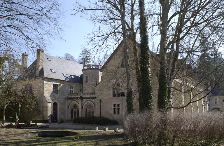 Elévation nord du bâtiment du réfectoire, de la partie sud de l'aile orientale, et de la galerie qui les relie.