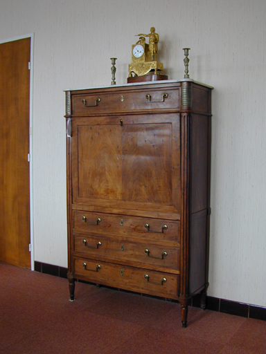 Commode-secrétaire à abattant Louis XVI