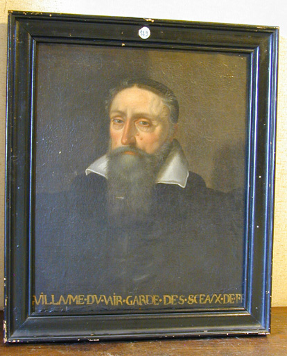 Tableau et son cadre : portrait de Guillaume du Vair