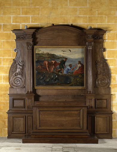 Vue d'ensemble du retable.