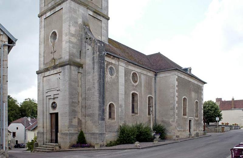 Façade et élévation droite.