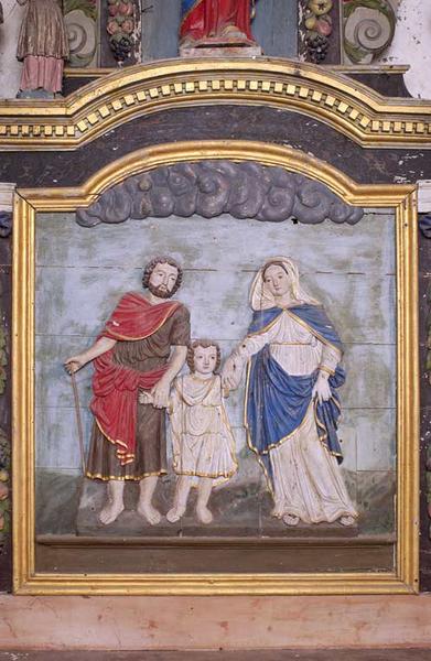 Retable droit, détail : Sainte Famille.