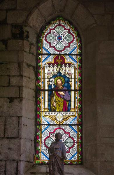 Saint Joseph en buste dans sa chapelle (baie 8).