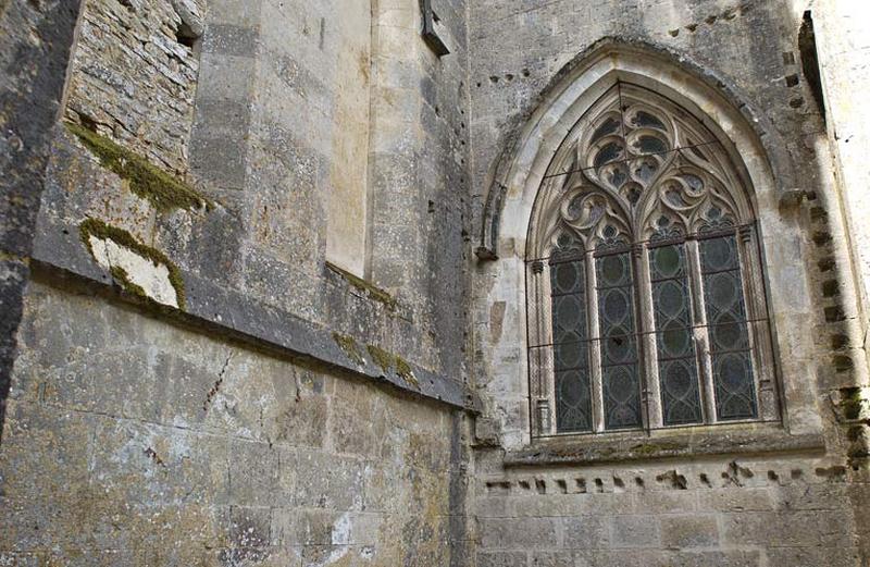 Chapelle nord du choeur, mur est.