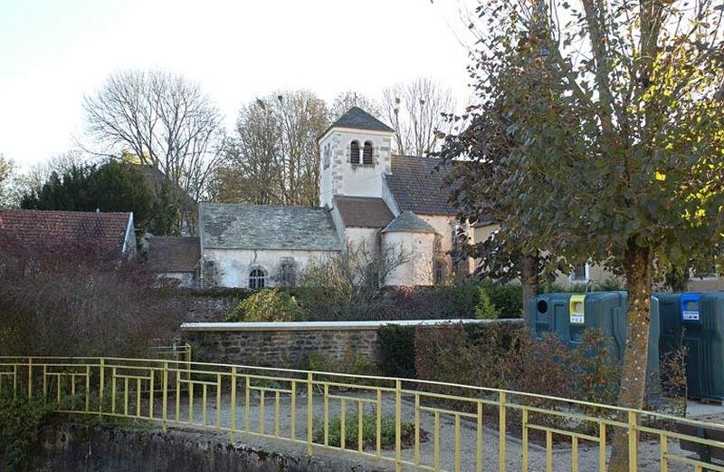 Elévation gauche du choeur et de l'ancien clocher.