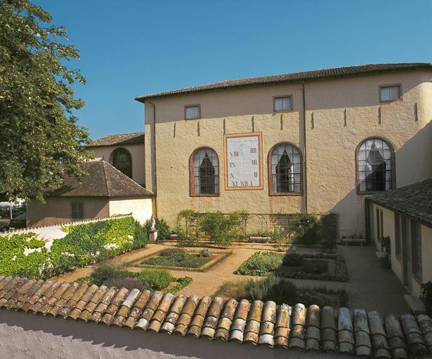 Salle des soldats, élévation sur le jardin.