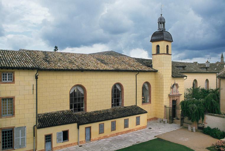 Salle des femme, élévation sur le jardin.