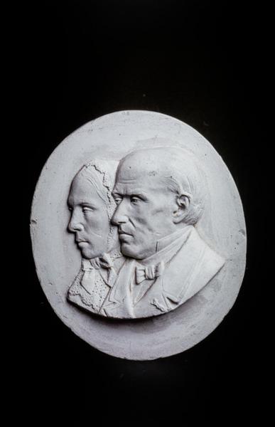 Profils de Monsieur et Madame Pailloux-Haumonté (photosculpture).