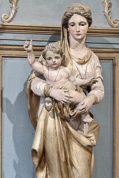 Détail de la statue du retable.