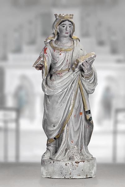 Statue : sainte Brigitte