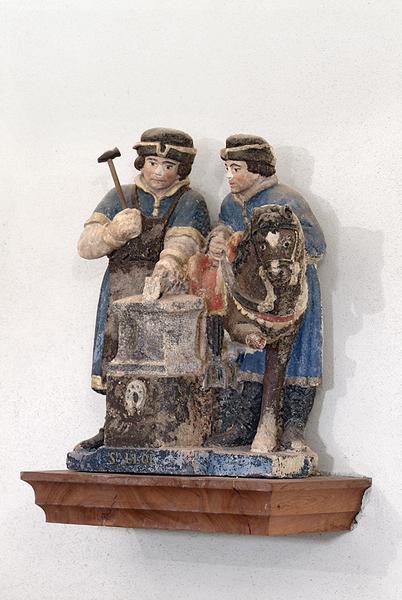 Groupe sculpté : Miracle de saint Eloi