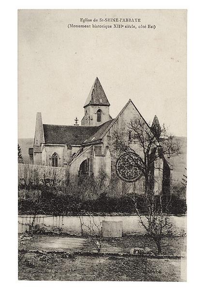 Eglise de St-SEINE-l'ABBAYE (Monument historique XIIIe siècle, côté Est).