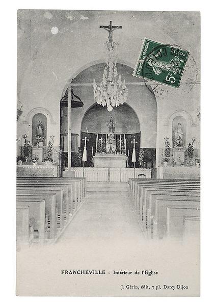 FRANCHEVILLE - Intérieur de l'Eglise.