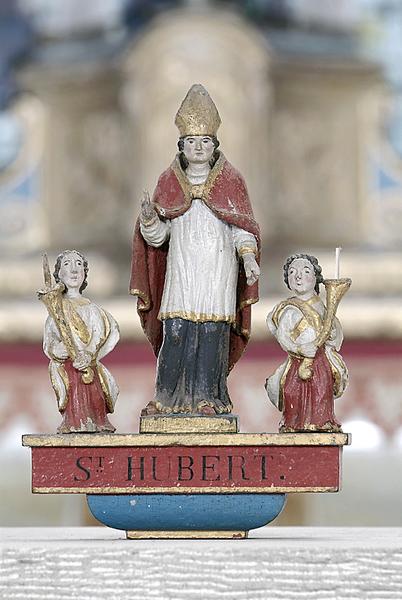 Bâton de procession : Saint Hubert