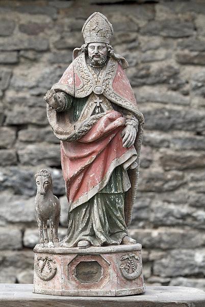 Statue-reliquaire : saint Hubert